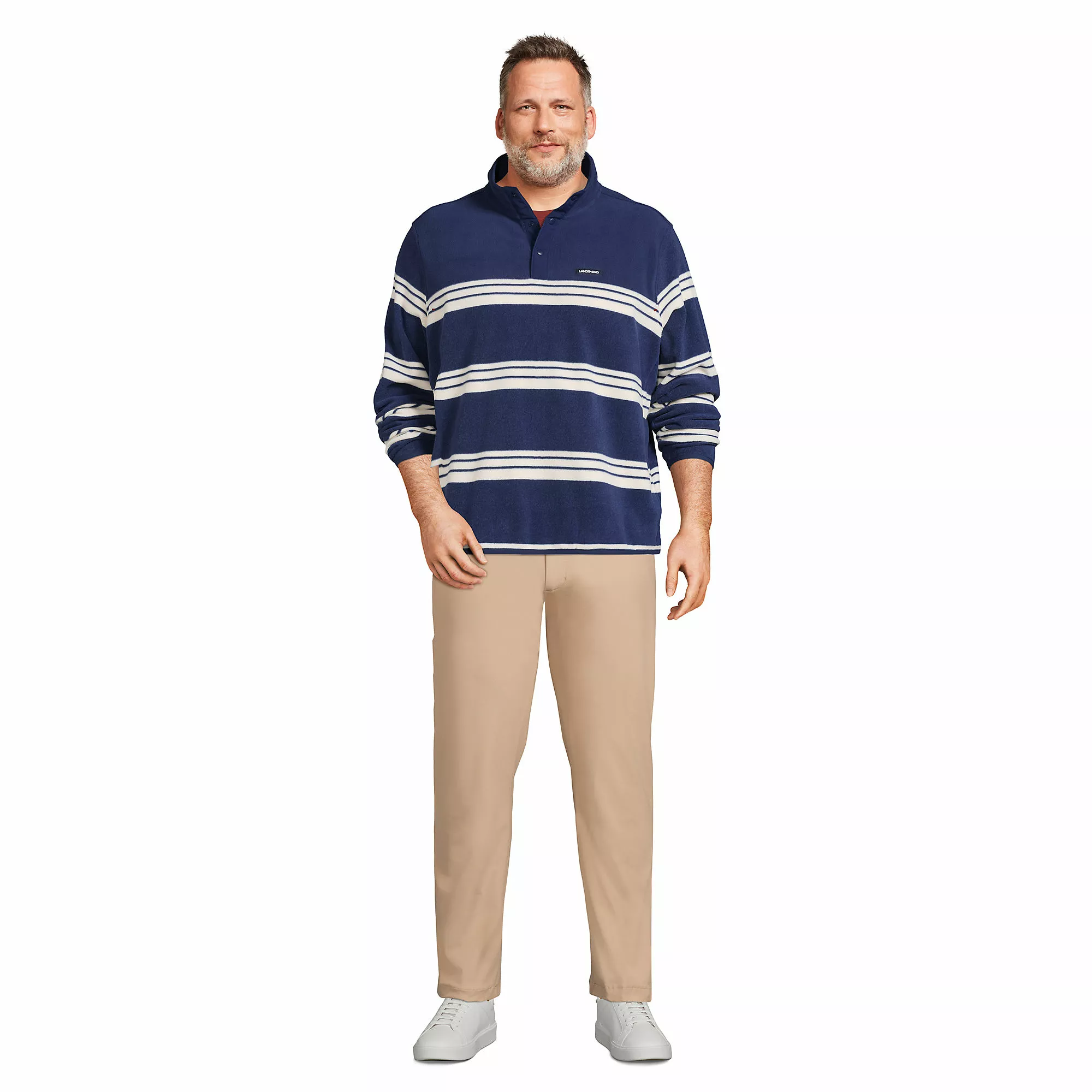 Lands' End Men's Big And Tall Straight Fit Flex Performance Chino Pants - Image 4