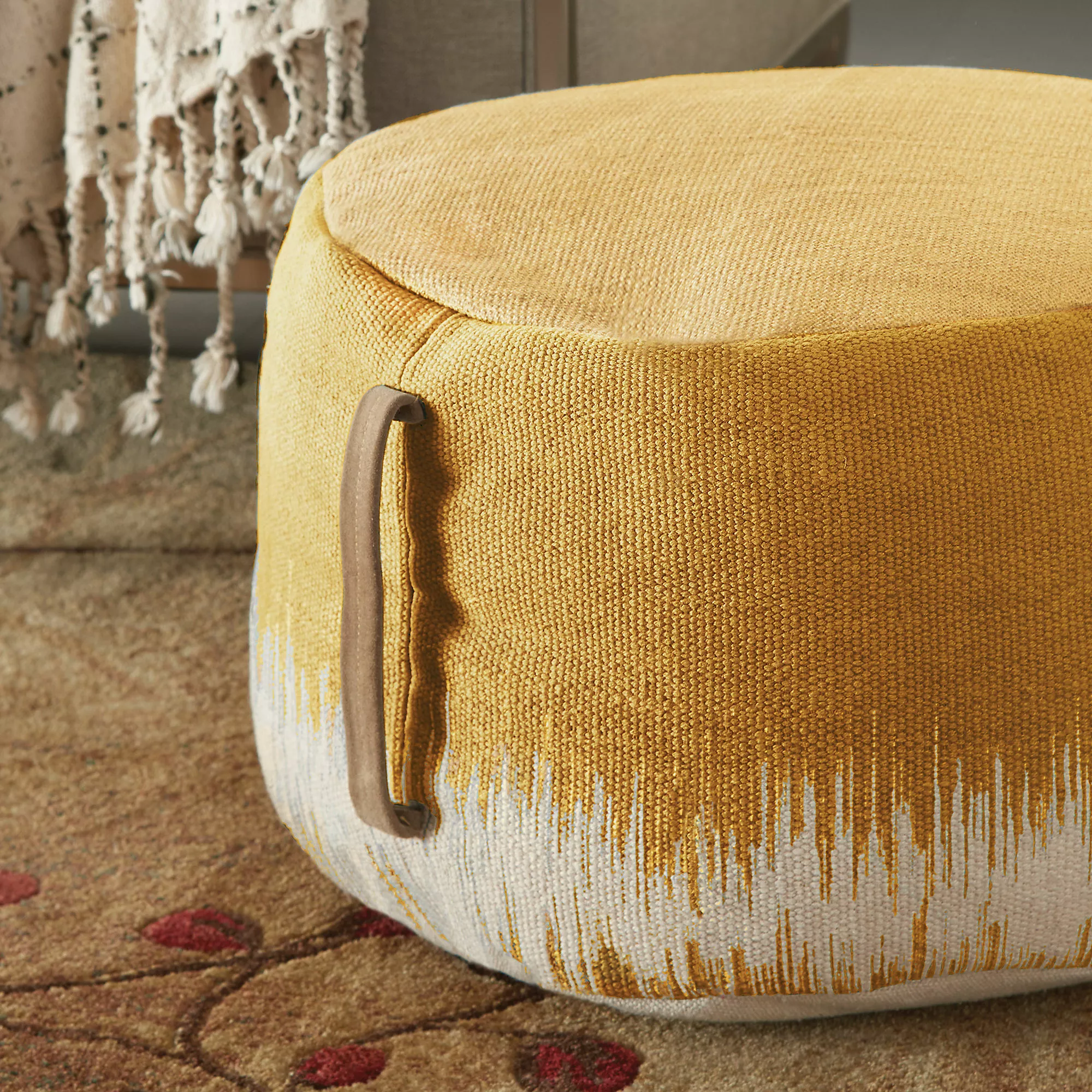 Mina Victory Lifestyles Boho Indoor Pouf - Image 2