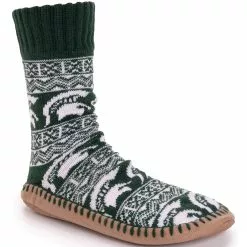 Muk Luks Unisex Game Day Michigan State Spartans Non-Skid Slipper Socks