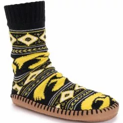 Muk Luks Unisex Game Day Iowa Hawkeyes Non-Skid Slipper Socks