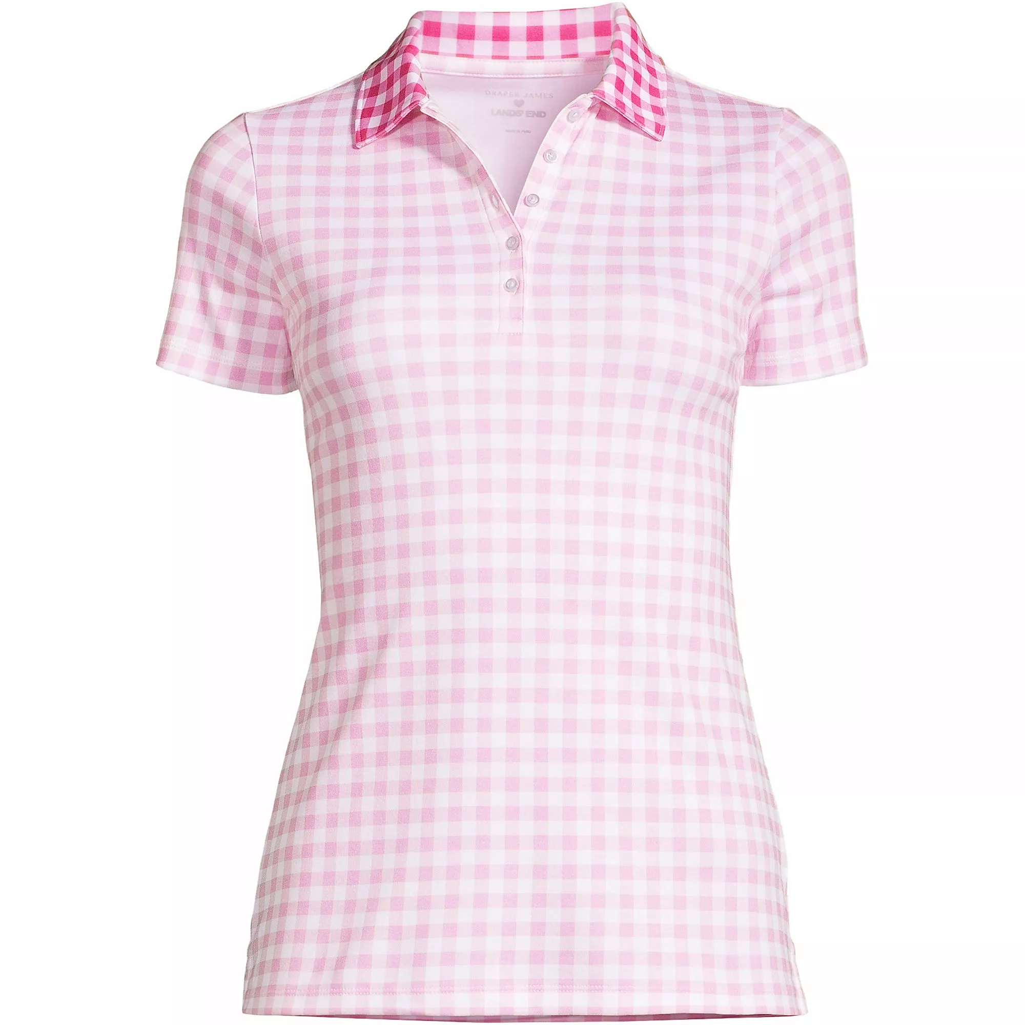 Draper James X Lands' End Women's Short Sleeve Supima Polo Shirt - Image 6