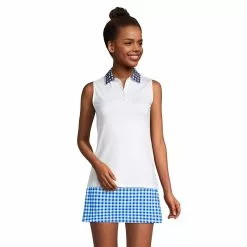 Draper James X Lands' End Women's Sleeveless Supima Polo Shirt