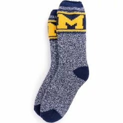 Muk Luks Unisex Game Day Michigan Heat Retainer Socks
