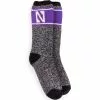 Muk Luks Unisex Game Day Northwestern Wildcats Heat Retainer Socks