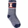 Muk Luks Unisex Game Day Illinois Fighting Illini Heat Retainer Socks