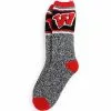 Muk Luks Unisex Game Day Wisconsin Badgers Heat Retainer Socks