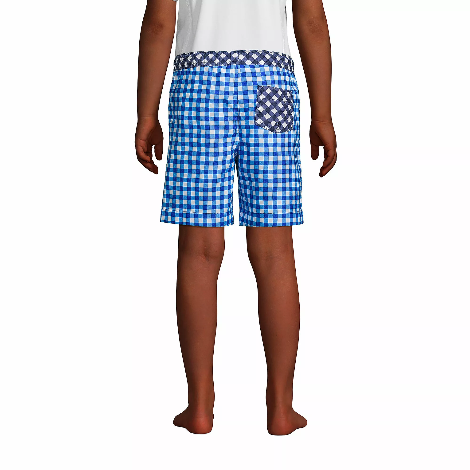 Draper James X Lands' End Boys Husky Swim Trunks - Image 4
