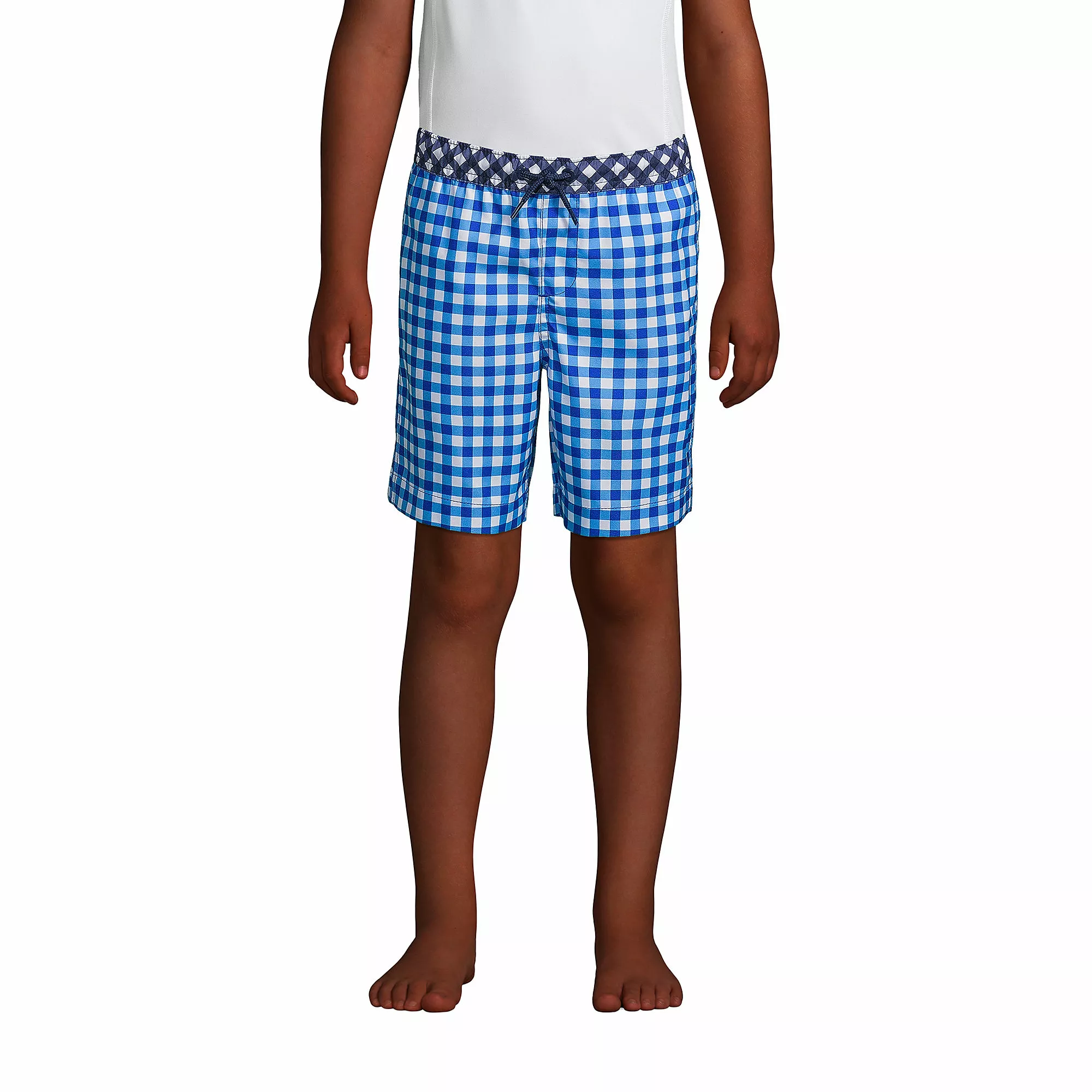 Draper James X Lands' End Boys Husky Swim Trunks - Image 3