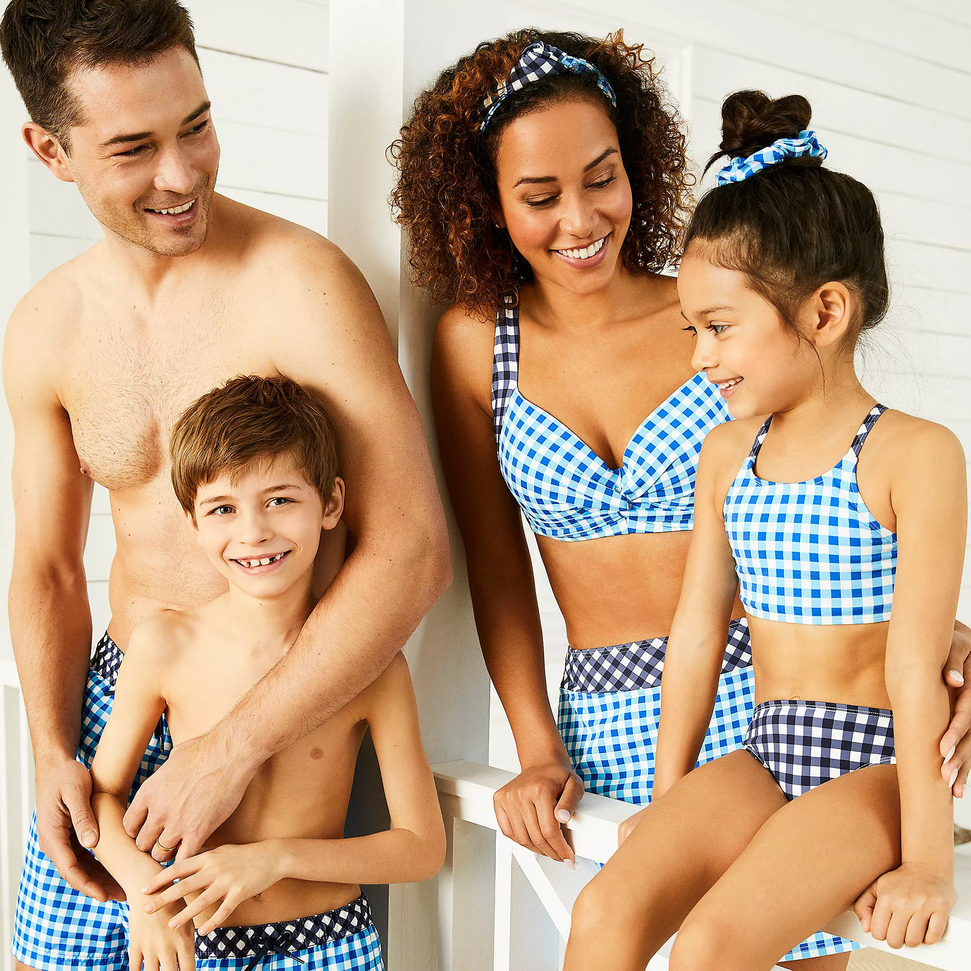 Draper James X Lands' End Boys Husky Swim Trunks - Image 2