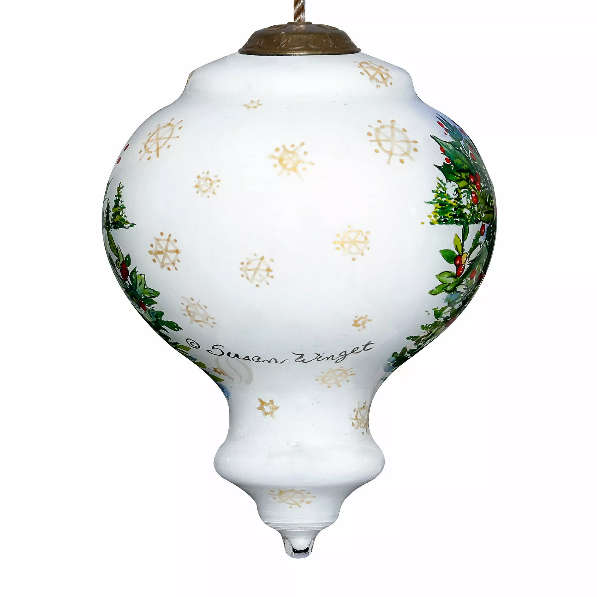 Inner Beauty Here Comes Santa Claus Christmas Ornament - Image 2