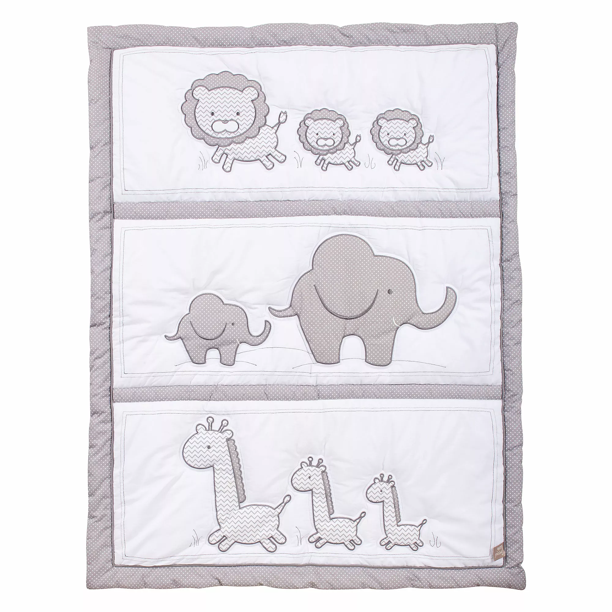 Trend Lab Safari Chevron 3 Piece Crib Bedding Set - Image 2