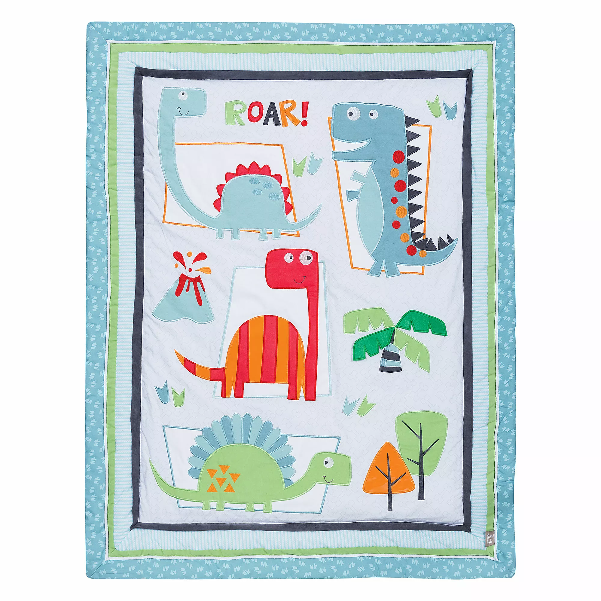 Trend Lab Dinosaur Roar 3 Piece Crib Bedding Set - Image 2