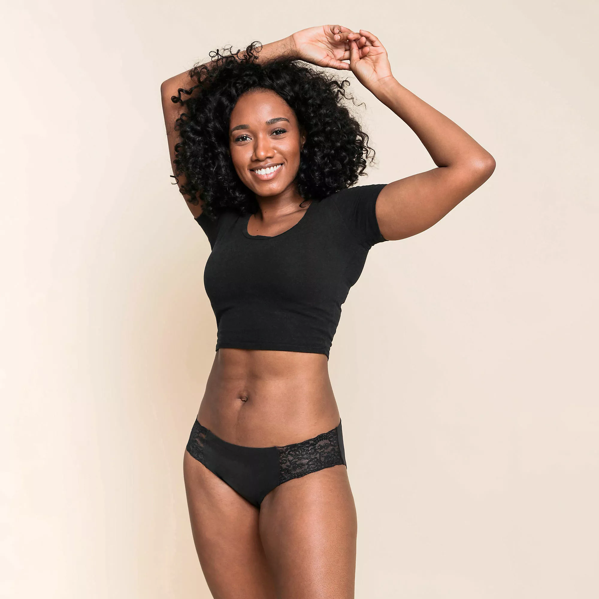 Proof Women's Leak Proof Moderate Absorbency Lacy Cheeky Underwear - Image 4