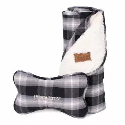 Carolina Pet Company Pendleton Plaid Throw And Bone Dog Toy Set