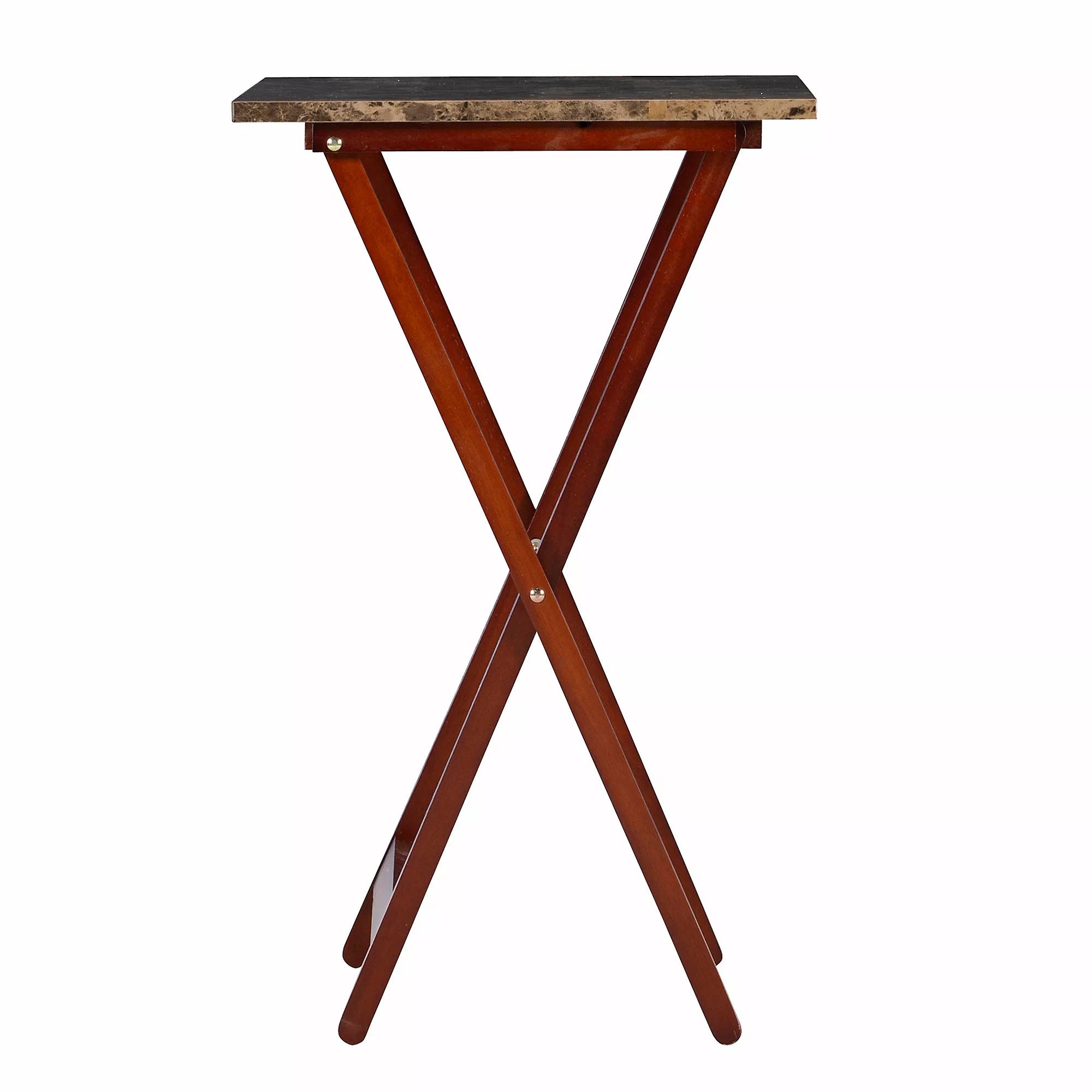 Linon Home Gourley Foldable TV Tray Table Set - Image 2