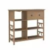 Linon Home Torridon Driftwood Tall Media Center