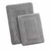 Truly Calm HeiQ AntiMicrobial Memory Foam Bath Rugs- Set Of 2