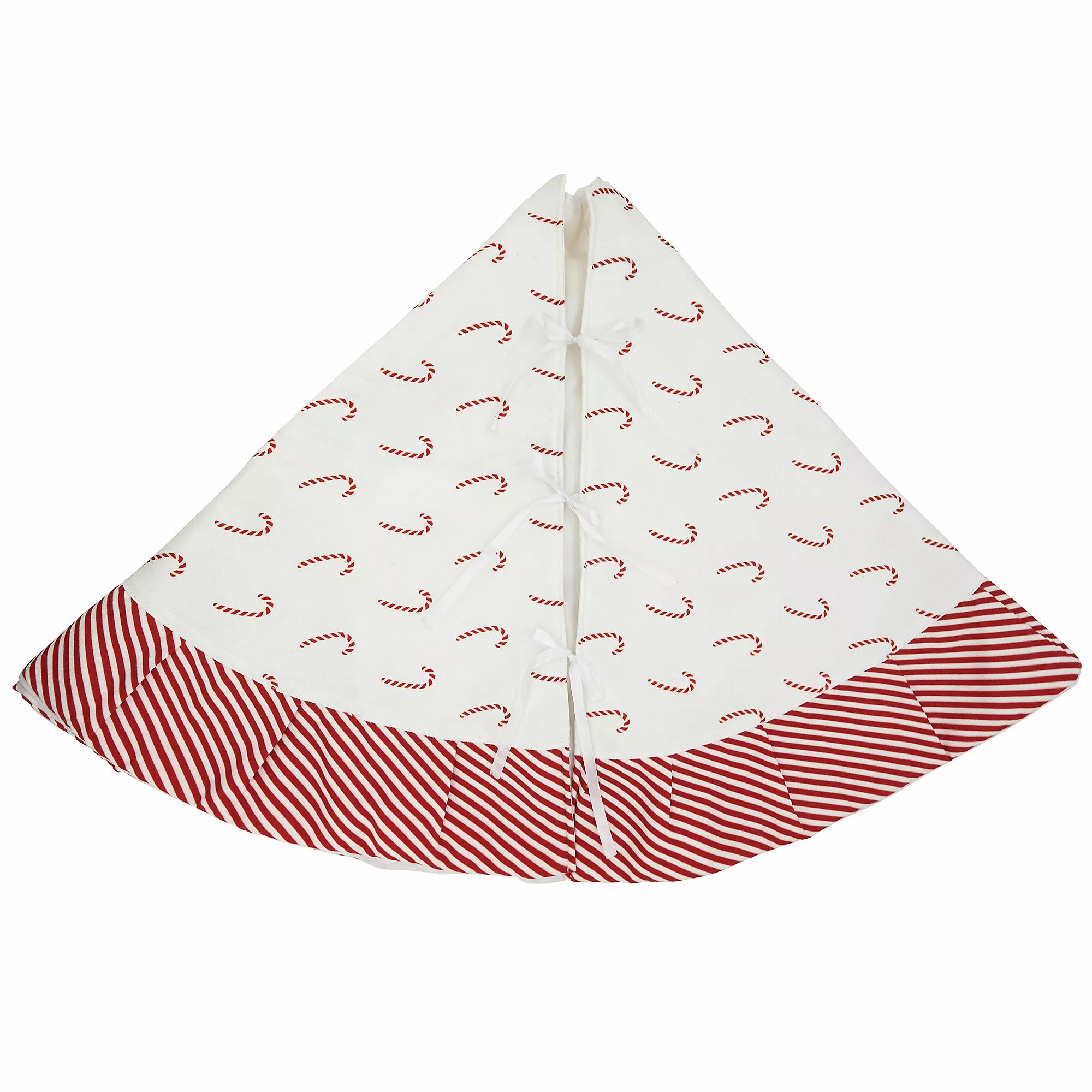 Saro Lifestyle Candy Cane 56 Inch Christmas Tree Skirt - Image 4