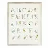 Antique Curiosities Floral Alphabet Small Framed Wall Art
