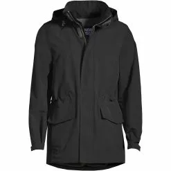 Lands' End Men's Big Custom Embroidered Outrigger Fleece Lined Parka