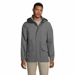 Lands' End Men's Big Custom Embroidered Outrigger Fleece Lined Jacket