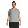 Lands' End Women's Plus Size Keyhole Crepe Blouse