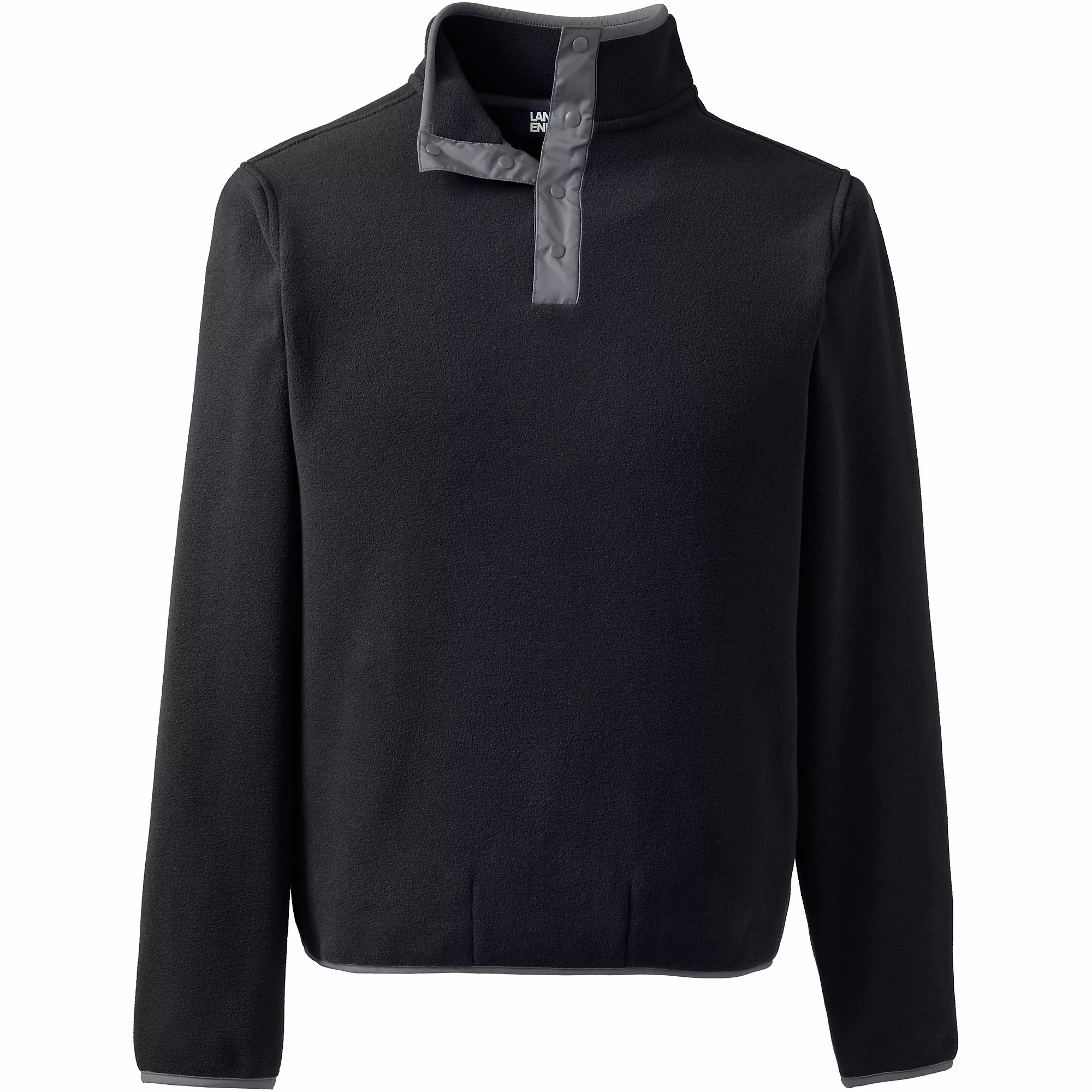 Lands' End Unisex Big Thermacheck 200 Fleece Snapneck Pullover