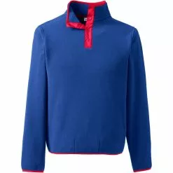 Lands' End Unisex Thermacheck 200 Fleece Snapneck Pullover