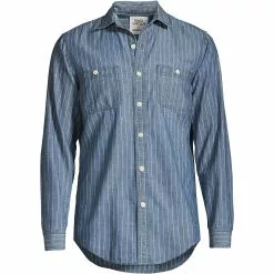Blake Shelton X Lands' End Men's Traditional Fit Chambray Work Shirt