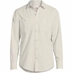 Blake Shelton X Lands' End Men's Big And Tall Traditional Fit Chambray Work Shirt