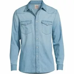 Blake Shelton X Lands' End Men's Big And Tall Western Shirt