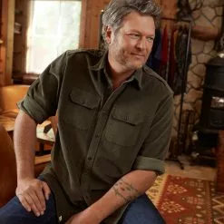Blake Shelton X Lands' End Men's Traditional Fit Corduroy Work Shirt