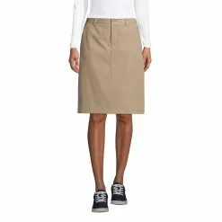 Lands' End Women's Active Chino Skort Top Of The Knee
