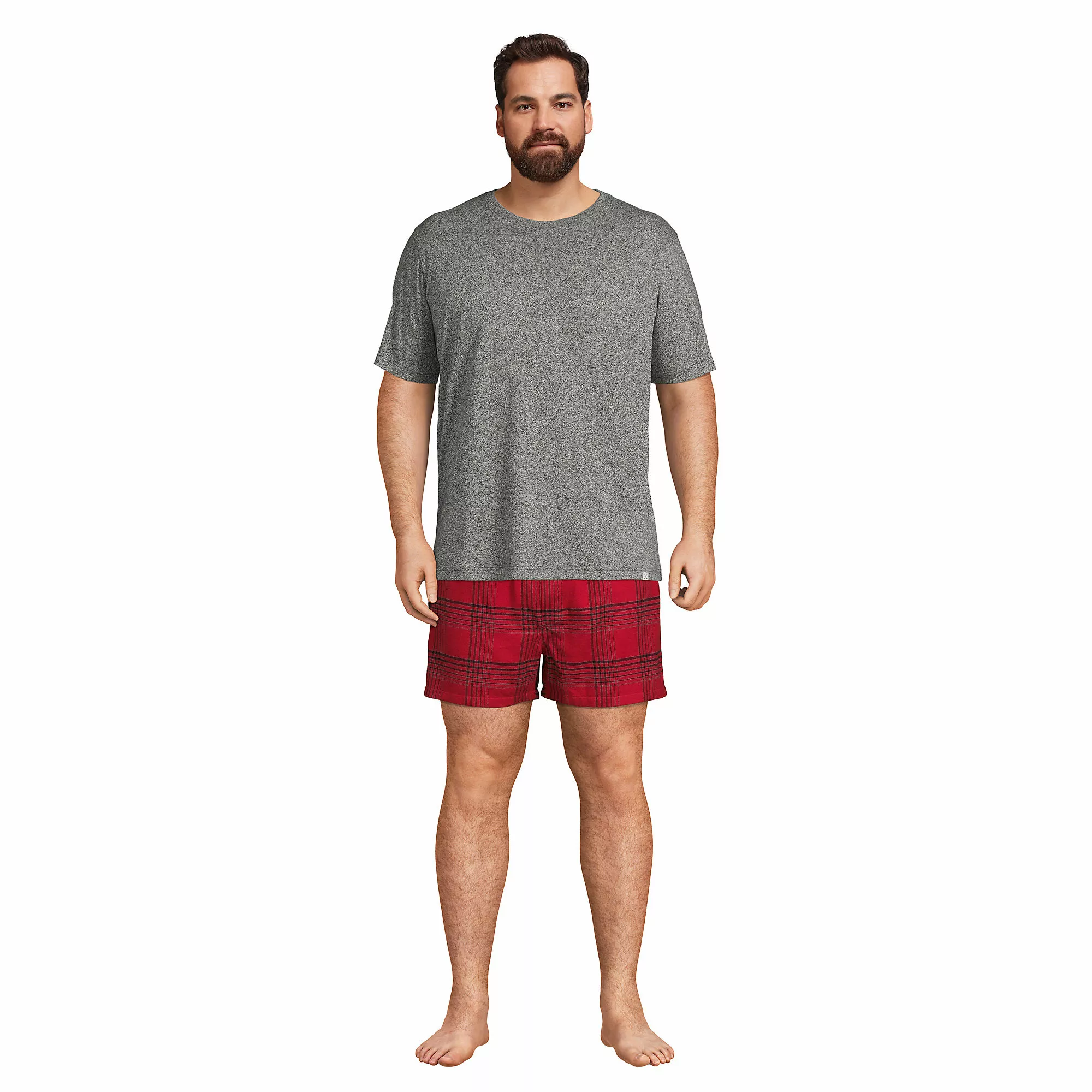 Blake Shelton X Lands' End Men's Big And Tall Classic Fit Flannel Boxers - Image 5