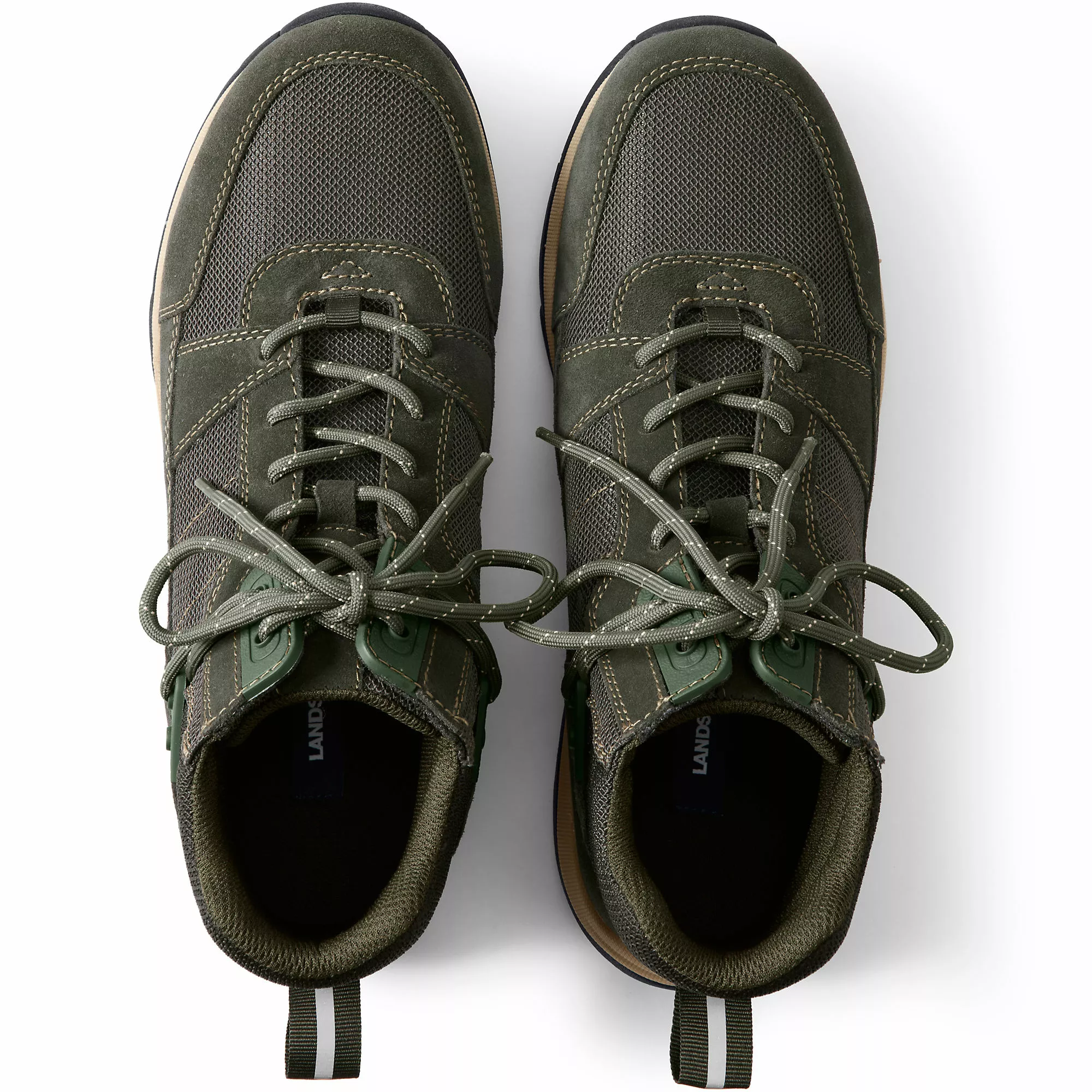 Blake Shelton X Lands' End Men's Suede Leather Trekker Hiking Boots - Image 2