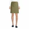 Lands' End Women's High Rise Elastic Waist Pull On Soft Cotton Blend Skort