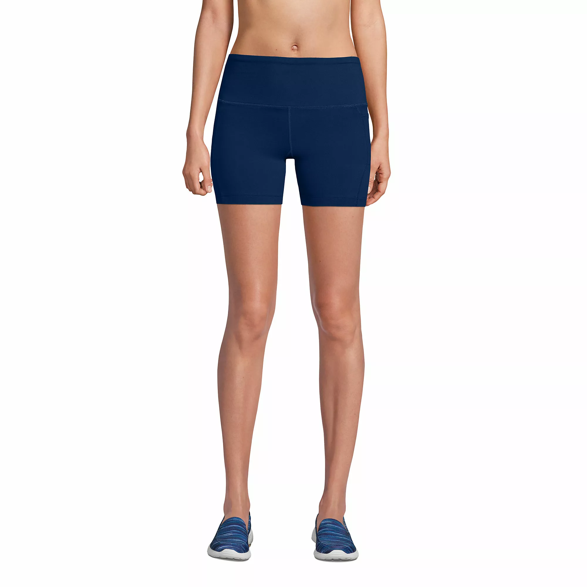 Lands' End Women's Racerback Tank Dress With Bike Shorts Set - Image 5