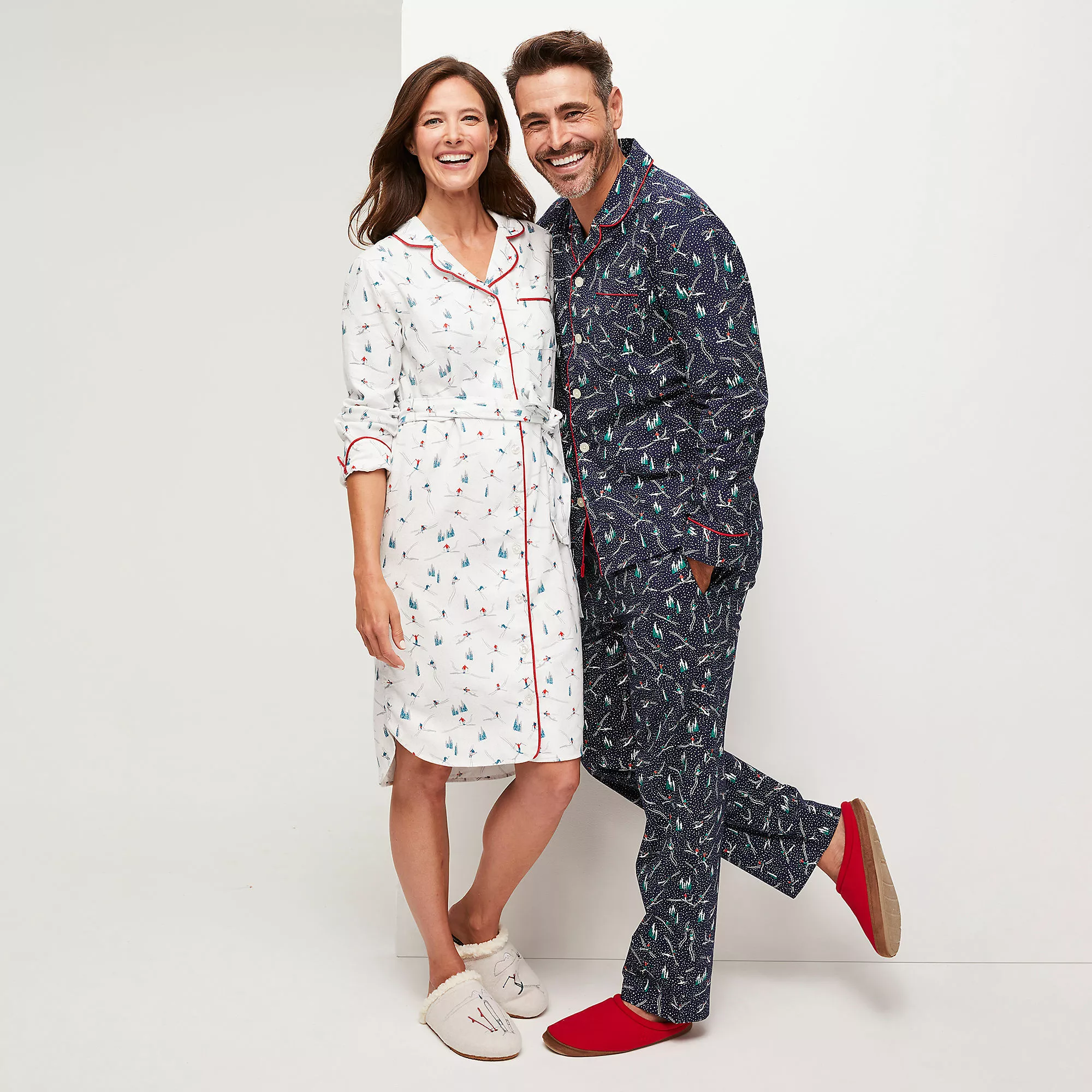 Lands' End Women's 3/4 Sleeve Flannel Sleepshirt Nightgown - Image 2