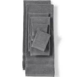Lands' End Turkish Textured Spa Towel 6 Piece Set