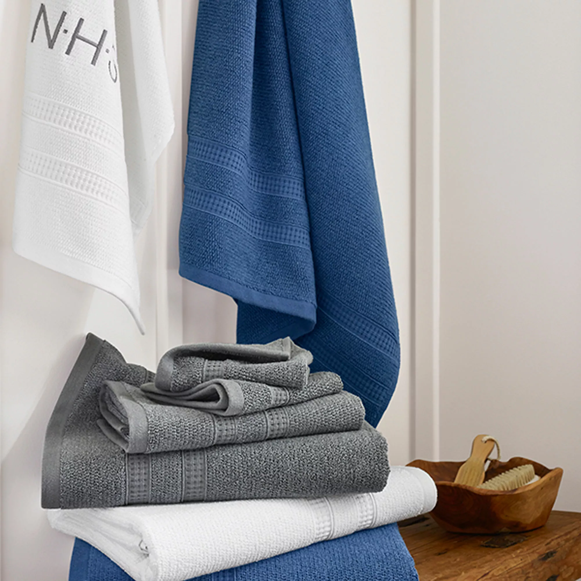 Lands' End Turkish Textured Spa Towel 6 Piece Set - Image 4