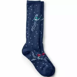 Lands' End Women's Merino Wool Cushioned Winter Ski Socks