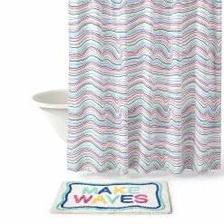 Lands' End Kids Printed Shower Curtain