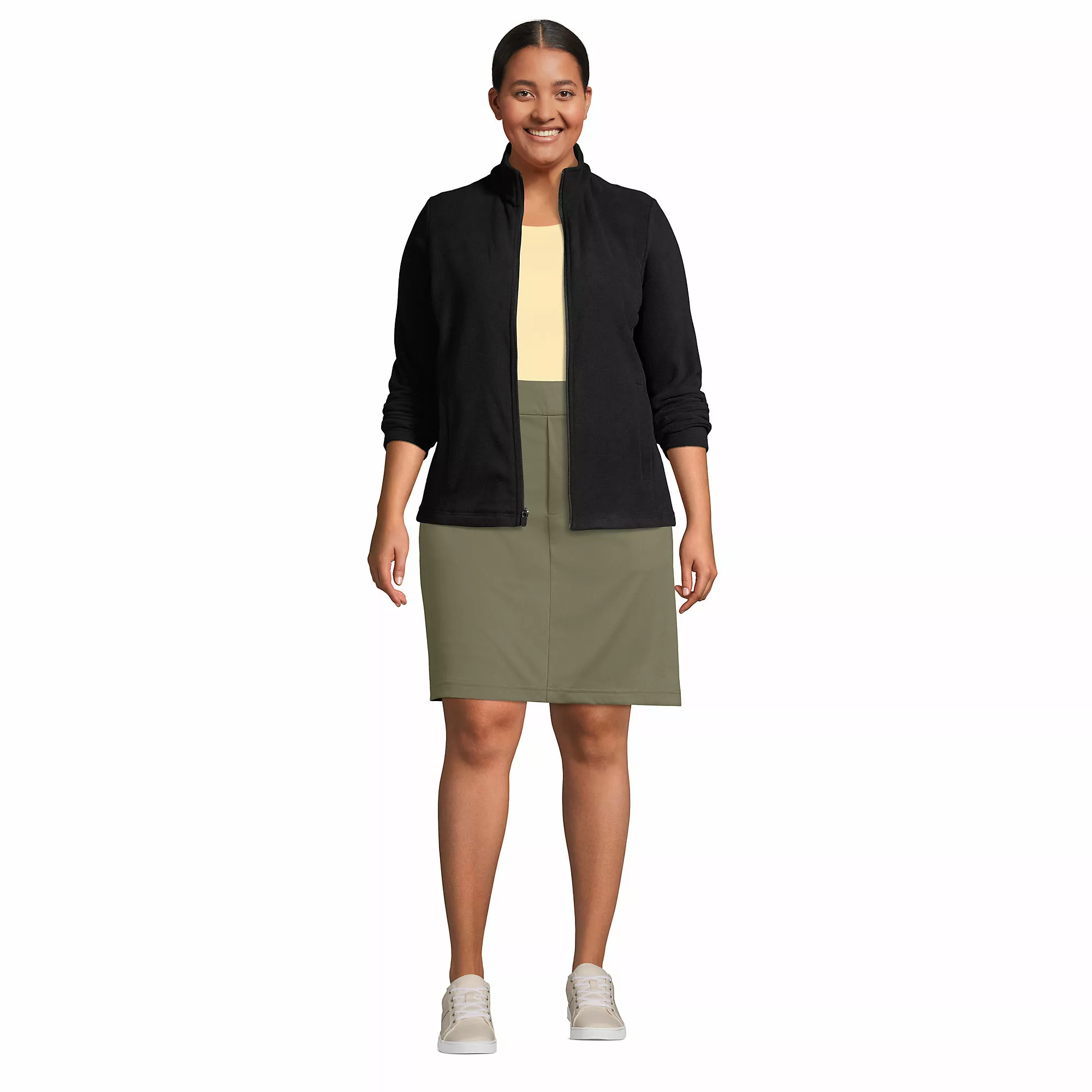 Women's Plus Size Lands' End Flex High Rise Pull On Skorts - Image 4
