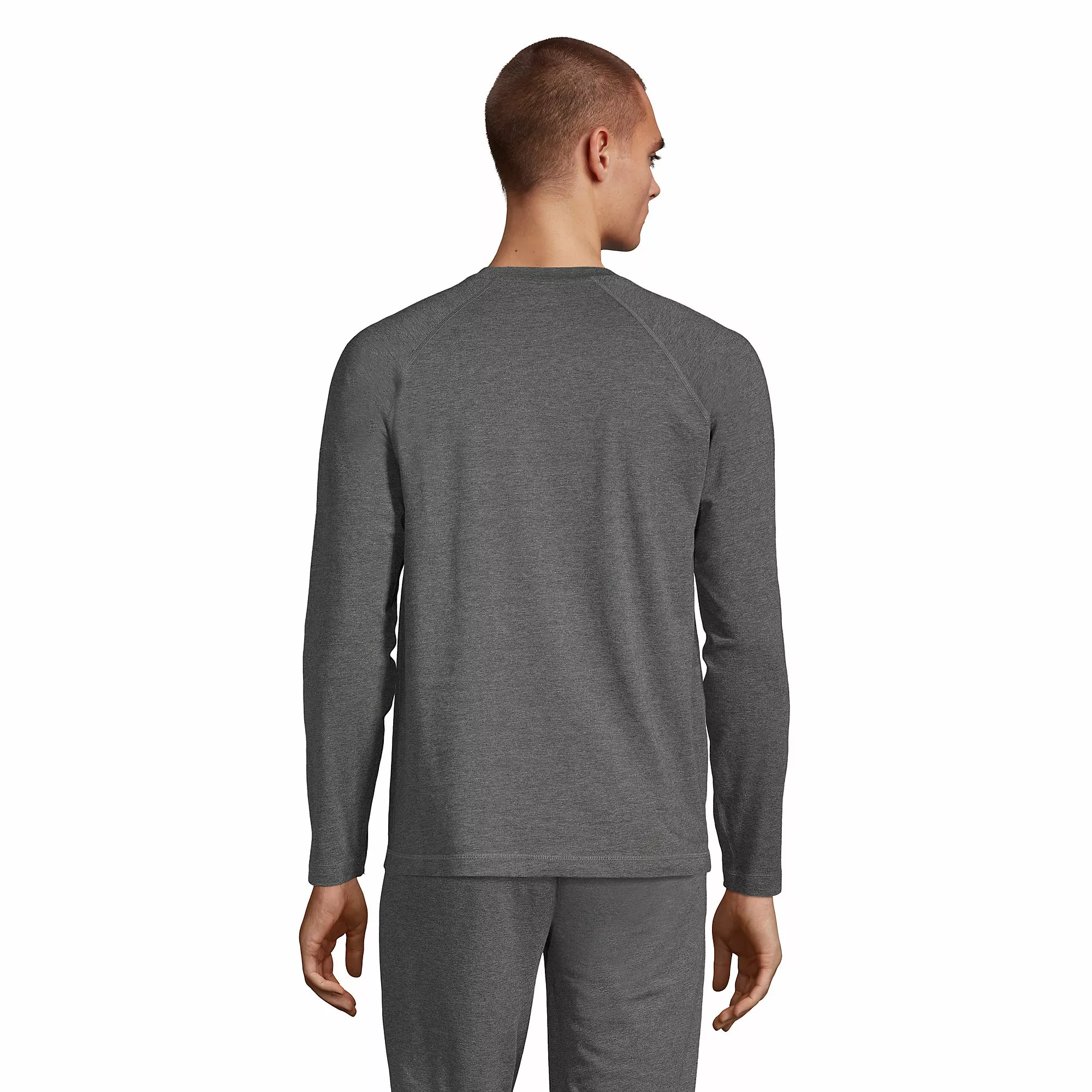 Lands' End Men's Comfort Knit Long Sleeve Crewneck - Image 2