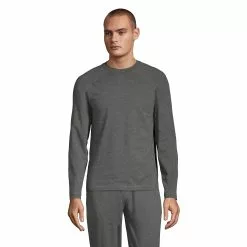 Lands' End Men's Comfort Knit Long Sleeve Crewneck