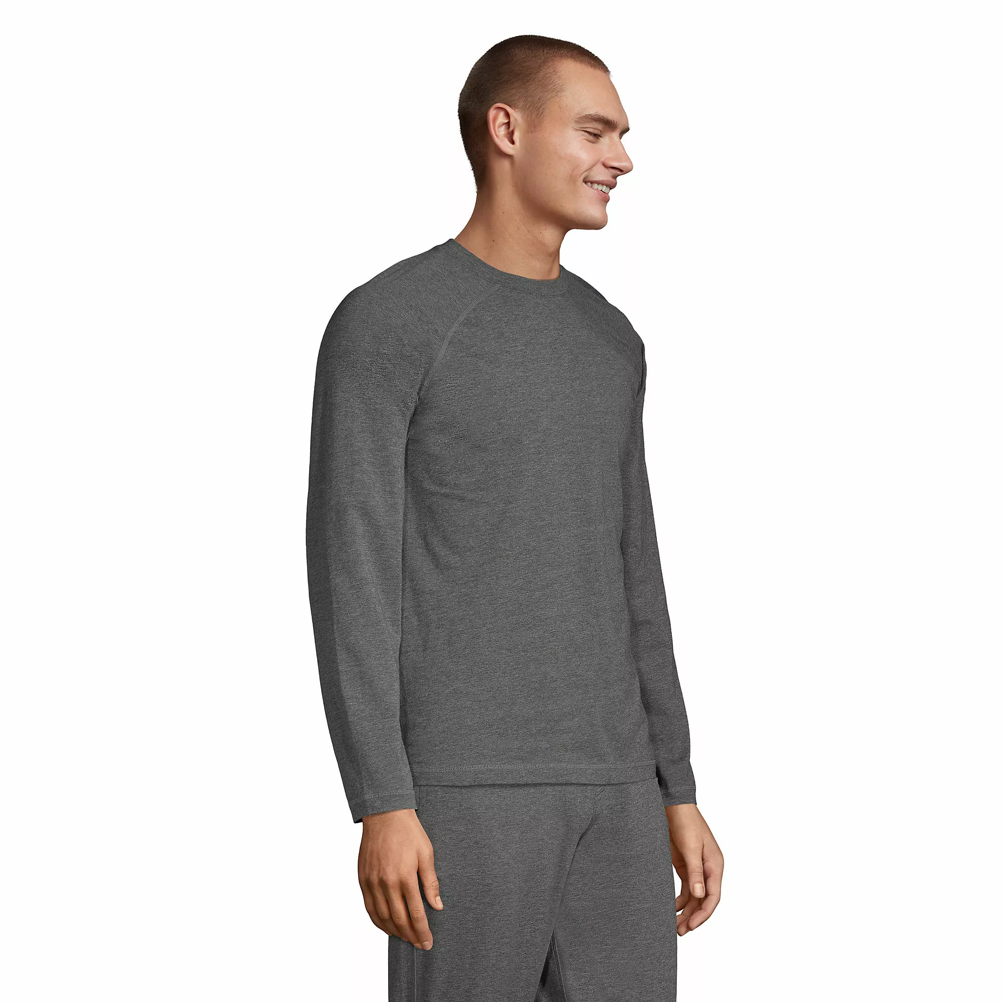 Lands' End Men's Comfort Knit Long Sleeve Crewneck - Image 3