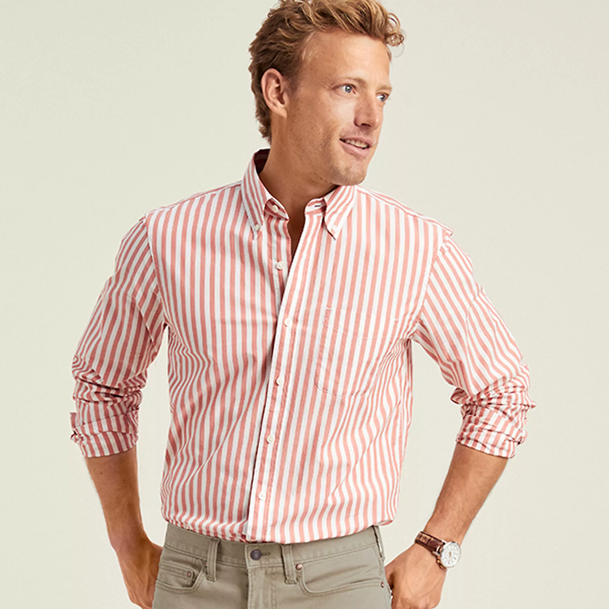 Lands' End Men's Traditional Fit Essential Lightweight Poplin Shirt - Image 7