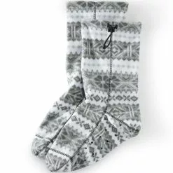 Lands' End Women's Fleece Slipper Socks