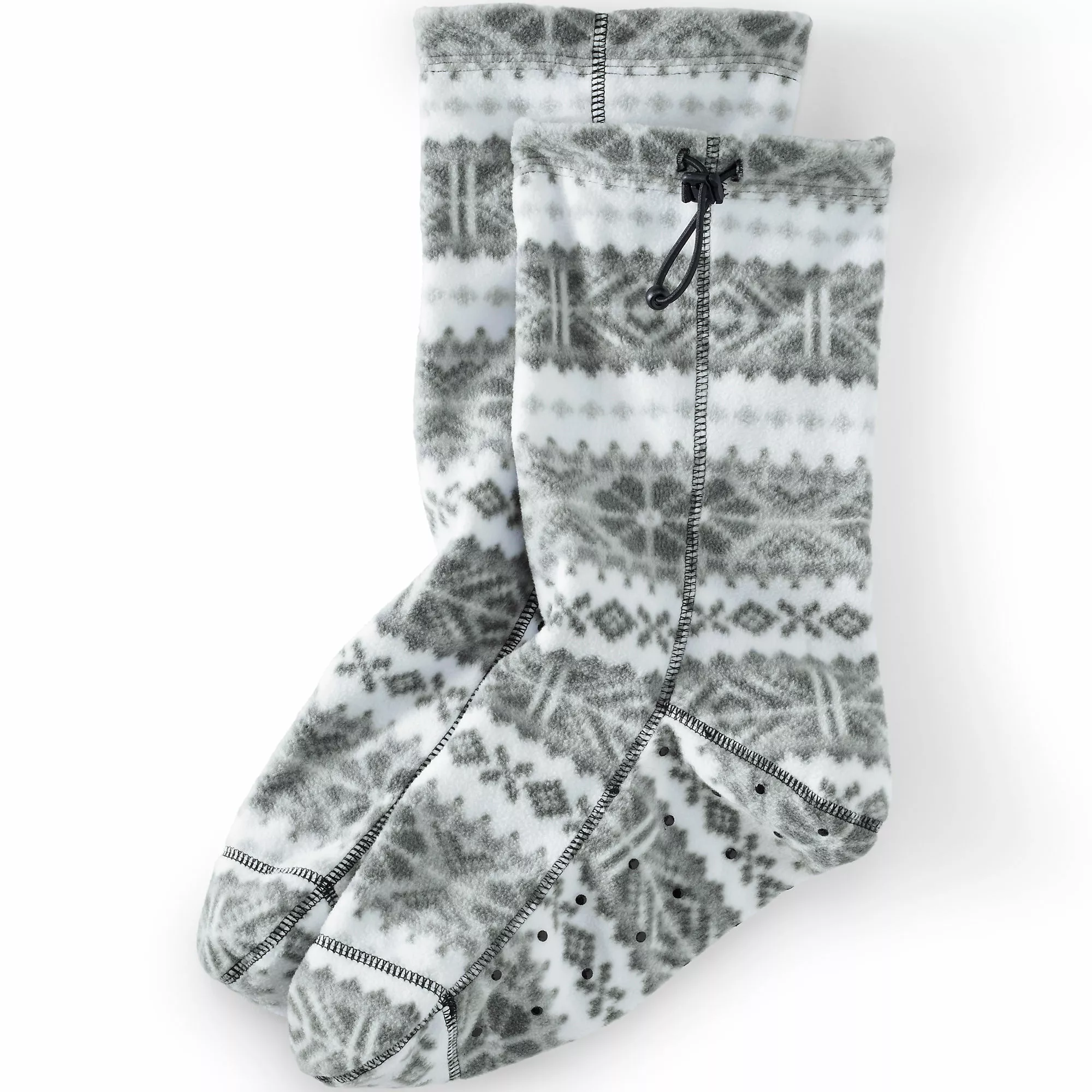 Lands' End Women's Fleece Slipper Socks