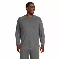Lands' End Men's Big And Tall Comfort Knit Long Sleeve Crewneck
